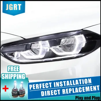 

2PCS LED Headlights For F52 2016-2020 Car Led Lights Double Xenon Lens Car Accessories Daytime Running Lights Fog Light