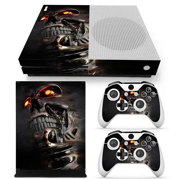 Дизайн черепа для X box one s Наклейка на консоль и 2 контроллера наклейка XBO ONE S