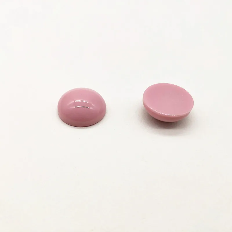 pink Новое поступление! 19 мм 100 шт смолы Твердые плоские круглые бусины для частей серьги, заколки для волос аксессуары-фурнитура - Цвет: pink