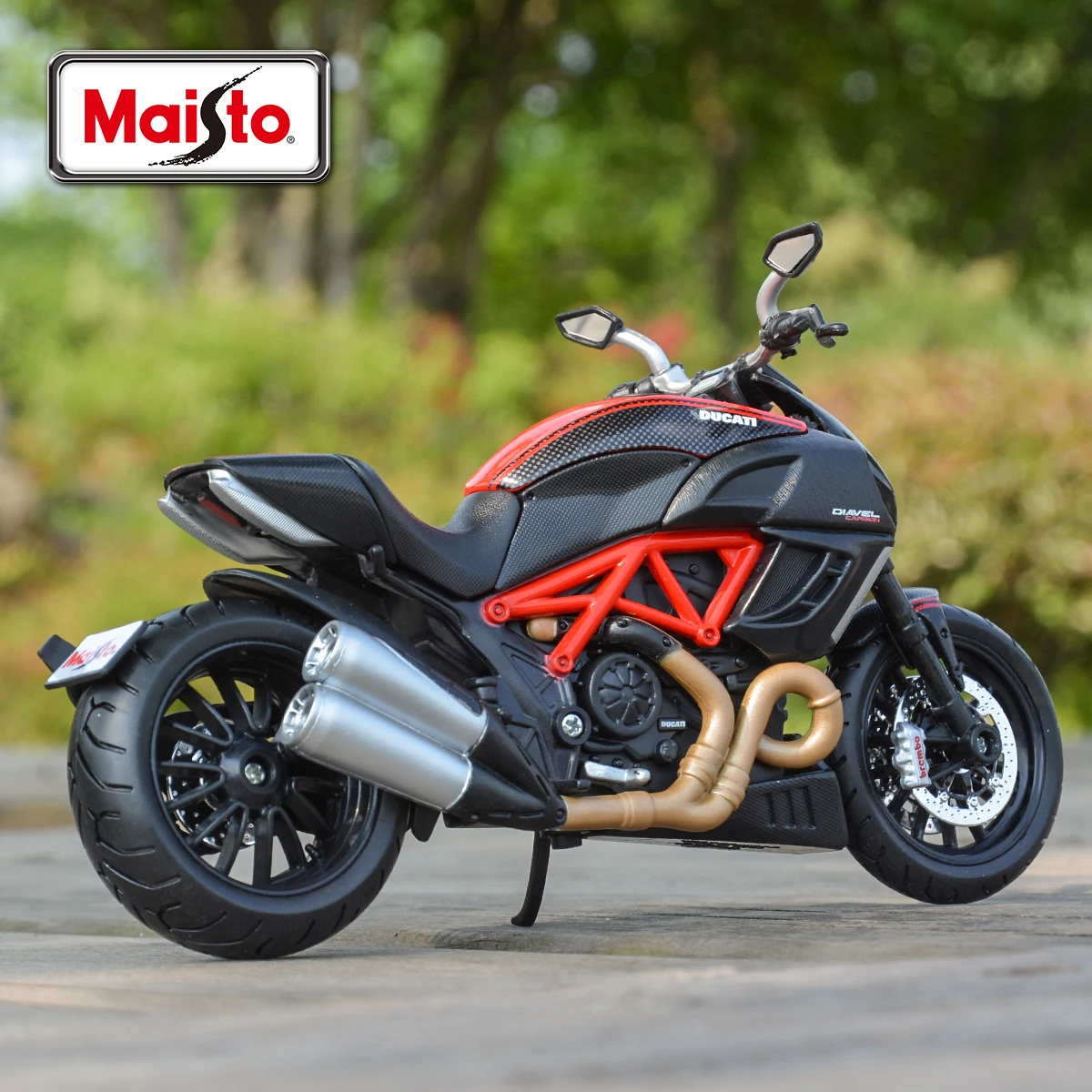 Maisto 1:12 Ducati Diavel Carbon Red Die Cast Vehicles Collectible Hobbies Motorcycle Model Toys 3