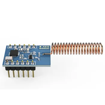 

2 pcs 433Mhz Wireless Data Transceiver Module 2km Long Distance SI4463 100mW Wireless Modules 433M SPI RF module spring antenna