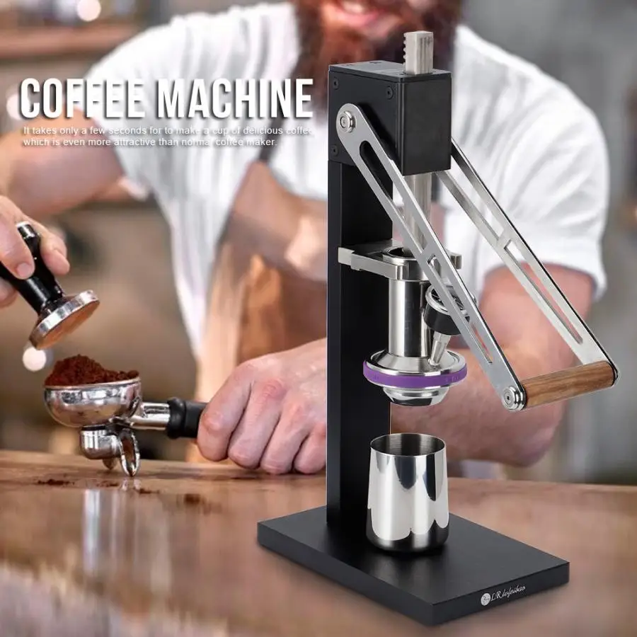 Автоматическая кофемашина Bean-Grinder Maker для домашнего магазина из нержавеющей стали использовать Утюг Черный Ручной пресс ручная кофемолка