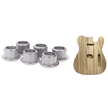 

SEWS-Guitar Tuner Conversion Bushings Adapter Ferrules Nickel Plating with Handcraft Electric Bass Guitar Wood Body