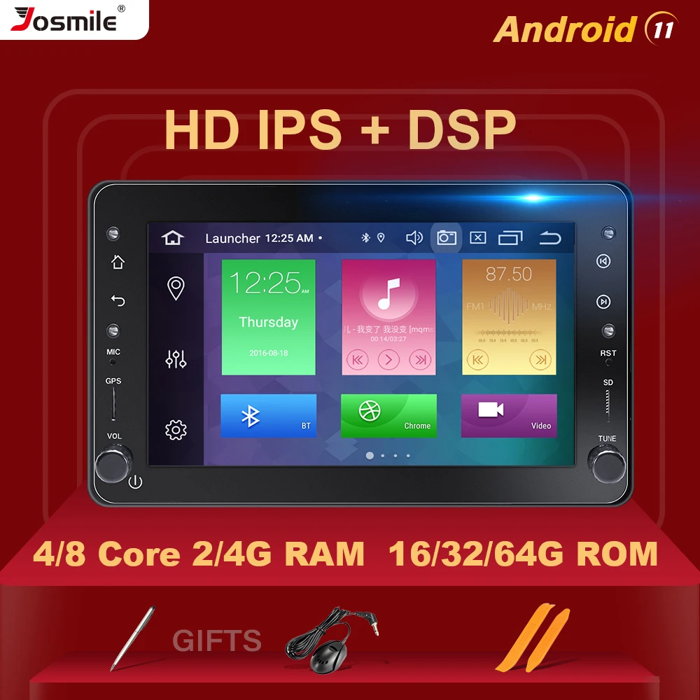 Мультимедийная система на Android 11 экран 7 дюймов IPS 4 Гб + 64 ГБ | Автомобили и