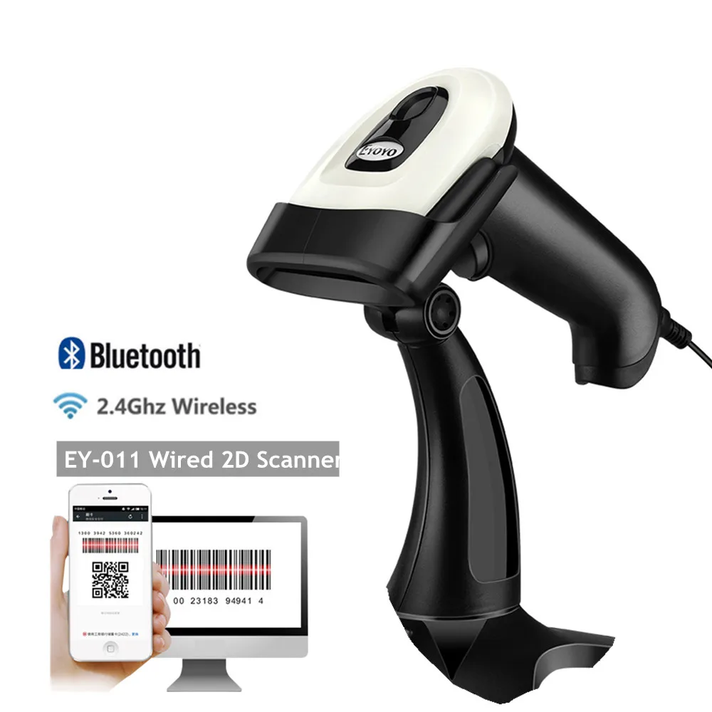 Сканер штрих кода 1D/2D CT007X портативный беспроводной сканер Bluetooth PDF417 для IOS Android IPAD