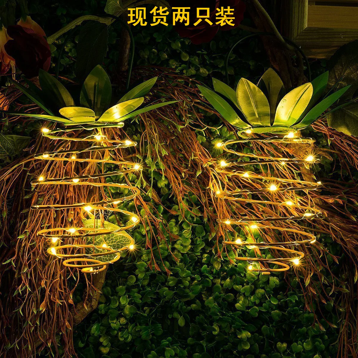 Amazon New Products Solar Wrought Iron Lamp LED Hummingbird Wrought Iron Lamp Outdoor Garden Hummingbird Chandeliers Light Contr