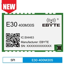 

E30-400M30S(4463) SI4463 433MHz 470MHz GFSK Wireless Radio Frequency Module Anti-Interference Low Power 30dBm IPEX/Stamp Hole