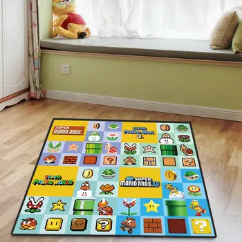 

Super Mario Plush Floor Rug Carpet Room Doormat Non-slip Mat