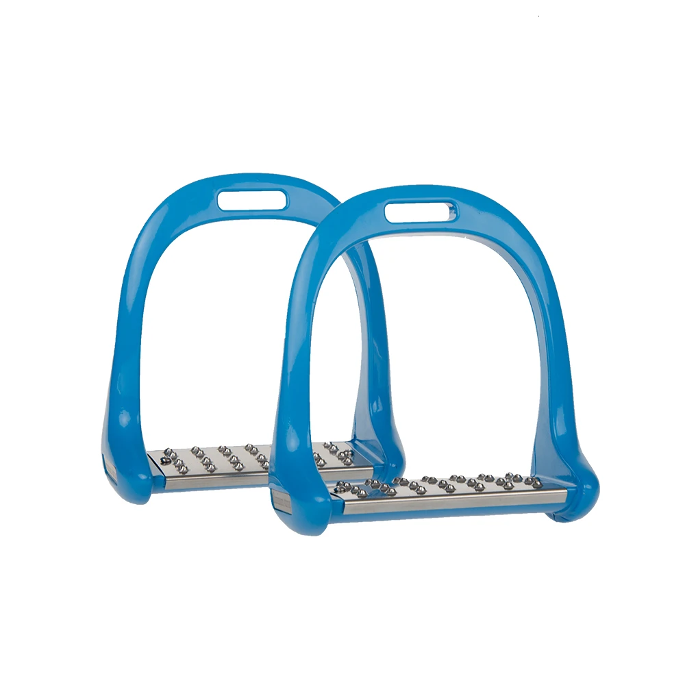 1 Pair Stirrup Horse Riding Equipment Stainless Steel Alloy Aluminum Thickening Non-slip Equestrian For Horse Saddle Horse Pedal 6