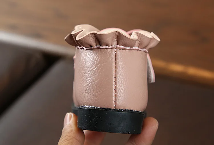 Girl Martin Boots New Girls Bow Cute Boots Girl's Non-slip Shoes Soft Zipper Breathable Warm Comfortable Casual Shoes