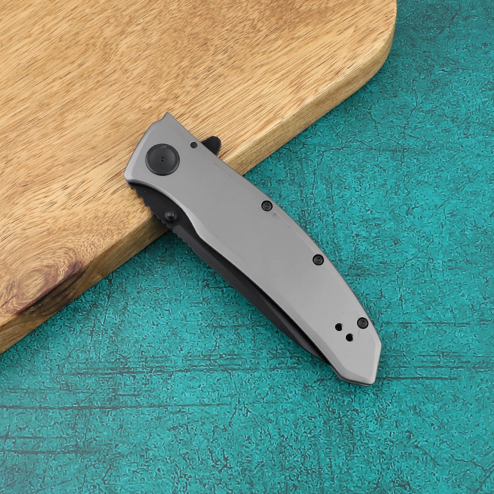 Складной нож Kershaw 2200 8Cr13Mov лезвие полностью стальное титановое покрытие карманный