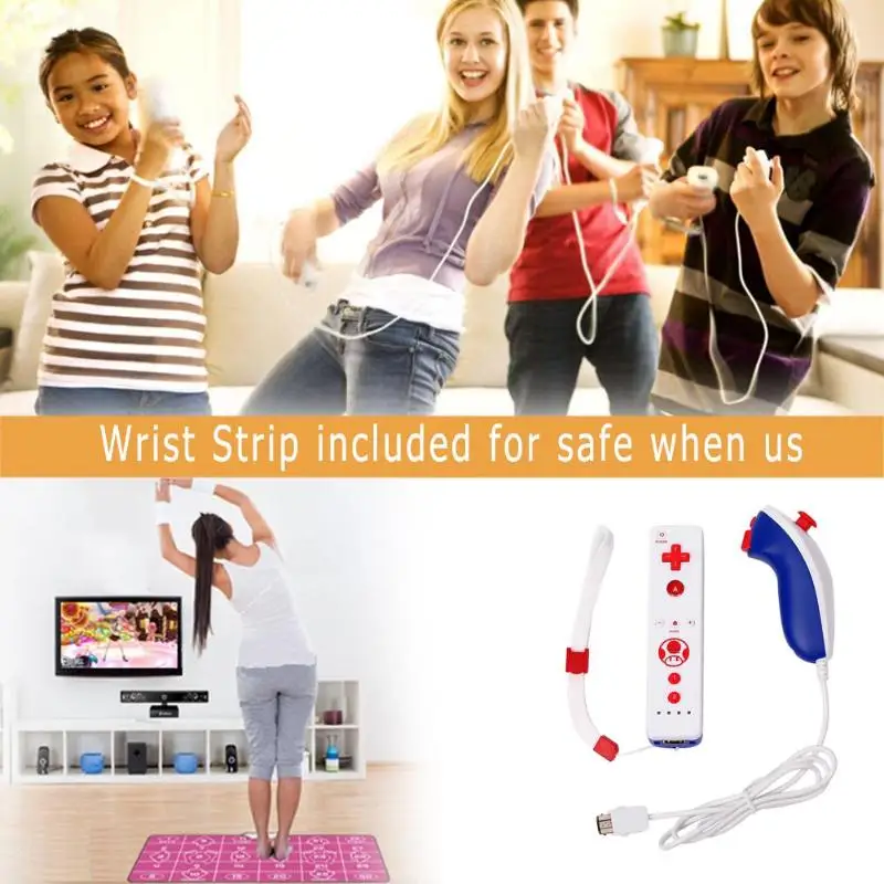 Cena Wbudowany bezprzewodowy kontroler Motion Plus dla nintendo Wii Nunchuck dla nintendo Wii dżojstik do zdalnego sterowania Joyp