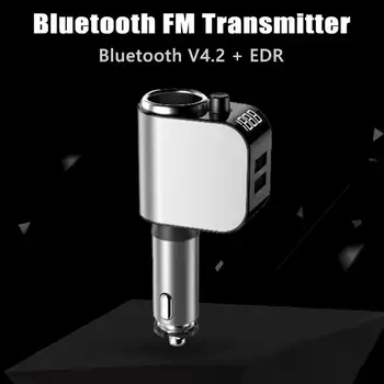 

Bluetooth FM Transmitter Classic Colors and Simple Durable Design Handsfree Car Kit MP3 Music Player Power Outlet AD909