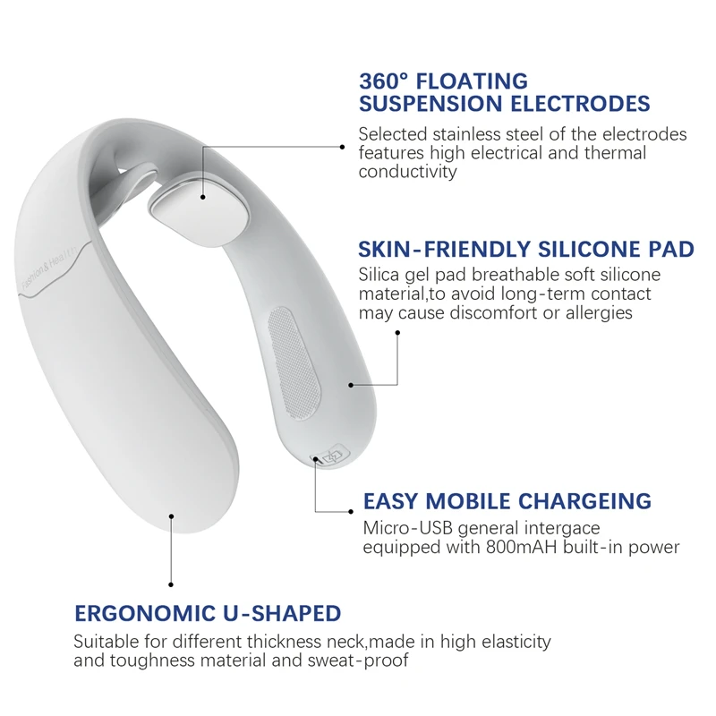 Умный массажер для шеи Электрический импульсный плеч иглоукалывания