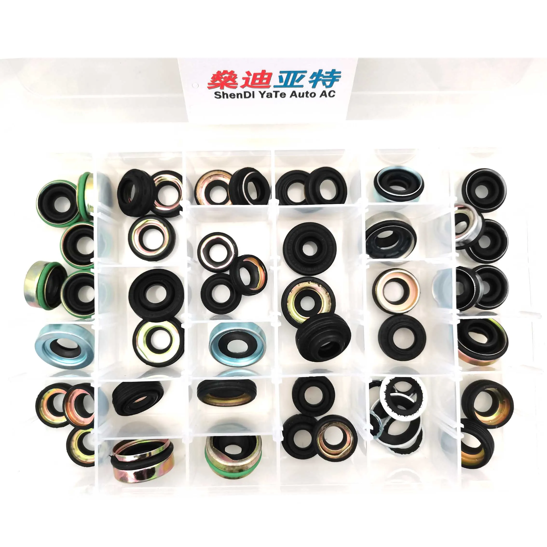Auto Air Conditioning Compressor Oil Seal Gasket Kit For FS10 7sbu16 MSC90/105 A32 DKS32C 10PA15C/17C/30C V5 Shaft Seal Stamp