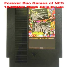 Игровой картридж FOREVER DUO GAMES OF NES 852 в 1(405+ 447) для консоли NES, всего 852 игр 1024 Мбит флэш-чип в использовании