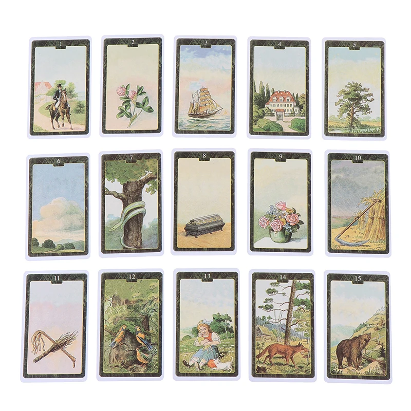 Lenormand настольная прочная игра с картами для гадания женщин руководством на