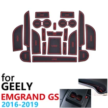 Противоскользящий резиновый коврик для двери Geely Emgrand GS~, аксессуары, автомобильные наклейки, коврик для телефона