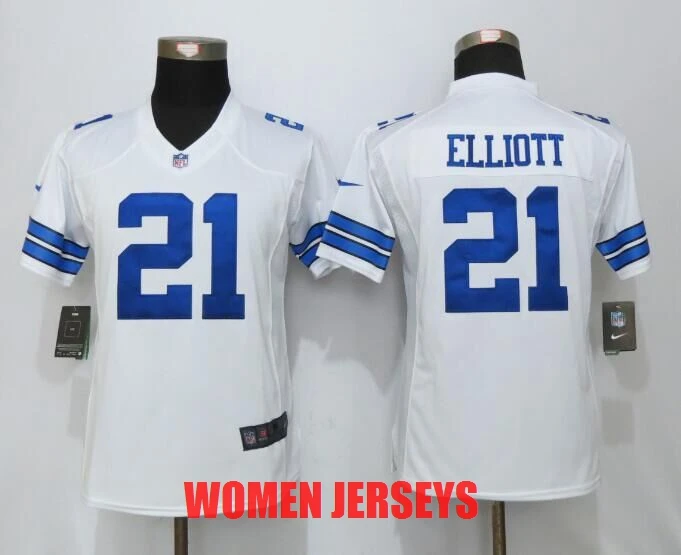 COLOR AS PHOTO SHOWN Стилизованный Dallas s Ezekiel Elliott для женщин Джерси - Цвет: COLOR AS PHOTO SHOWN