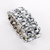 Hot Fashion more color big Crystal Rhinestone Wedding Bridal elasticity Bracelet Bangle Bling Wristband Women Jewelry B034 1