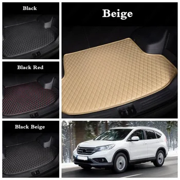 

Leather Car Suvs Cargo Liners Tray Auto Floor Mats for Honda CR-Z HR-V CR-V Accord Civic Insight Jazz Fit Cars Trunk Boot Liners