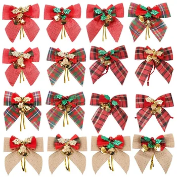 

Christmas Tree Bows 16Pcs Christmas Bows for Christmas Tree Ornaments Xmas Hanging Ornaments for Christmas Decoration