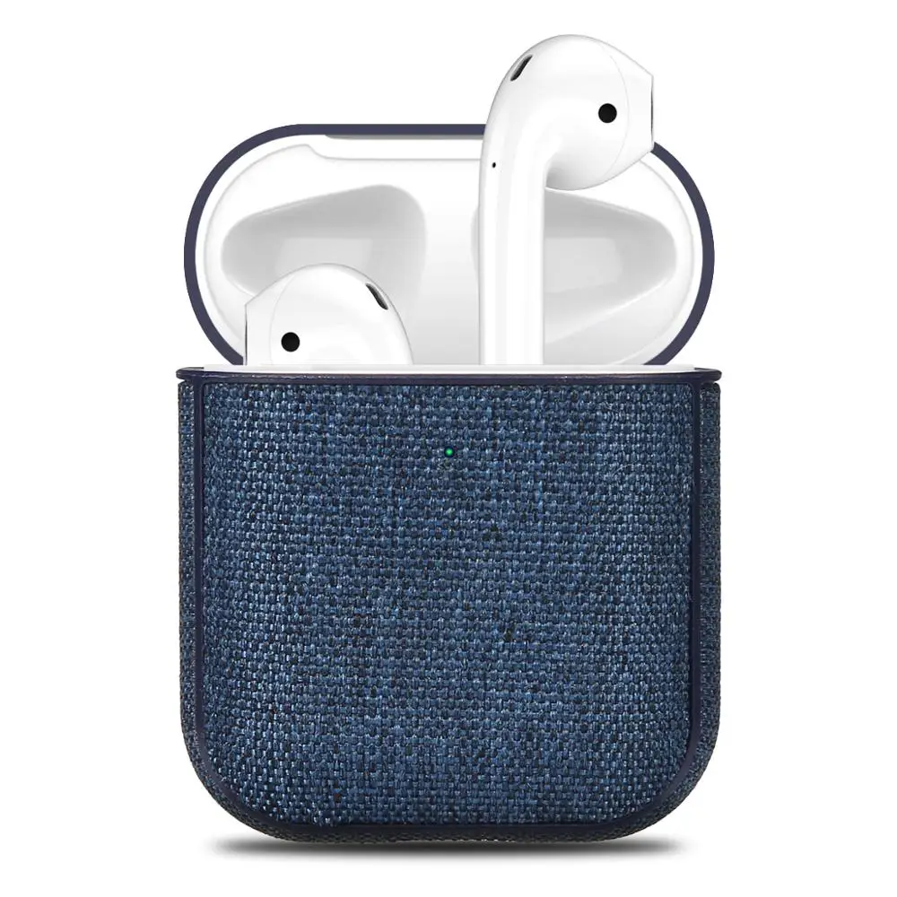 Тканевый чехол Fabic для наушников Airpods матовый тканевый защитный Bluetooth 2 аксессуары
