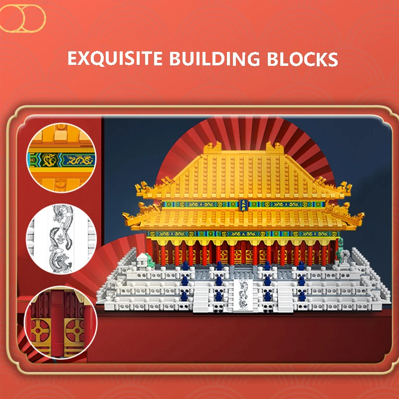 SEMBO MOC Chinese Palace Architecture Bricks Set with Figures Creative  Ancient City Street View Building Block Toy for Kids Gift|Blocks| -  AliExpress