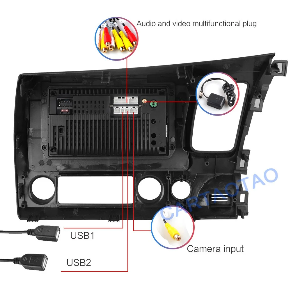 2G+ 32G 10," Android 8,1 GO автомобильный Радио dvd-плеер для Honda Civic 2006 2007 2008 2009 2010 2011 2Din радио gps навигация WiFi