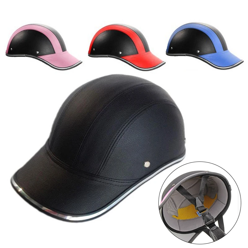 Кепка бейсболка шлем полуоткрытый лицо Открытый ABS + PU Велоспорт безопасность защитный мотоцикл регулируемый