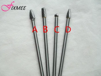 

Fixmee High Efficiency Power Tools Rotary Burr 1/4 inch Shank 6 inch Long Reach Double Cut Carbide Set
