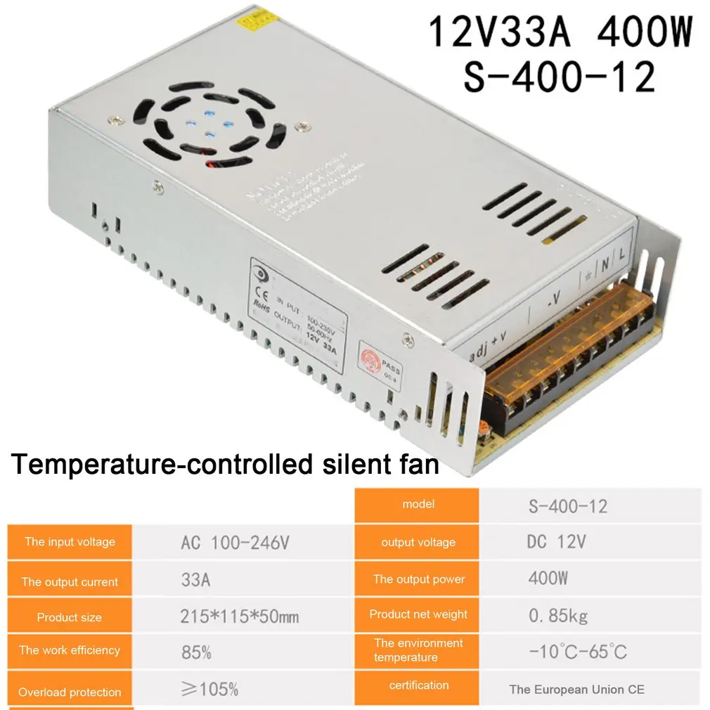 Переключение Питание DC12V 1A 1.25A 2A 2.5A 3A 3.2A 4.2A 5A 6A AC 220V DC/DC 12 вольт AC-DC 12 V для 12 V Светодиодные ленты