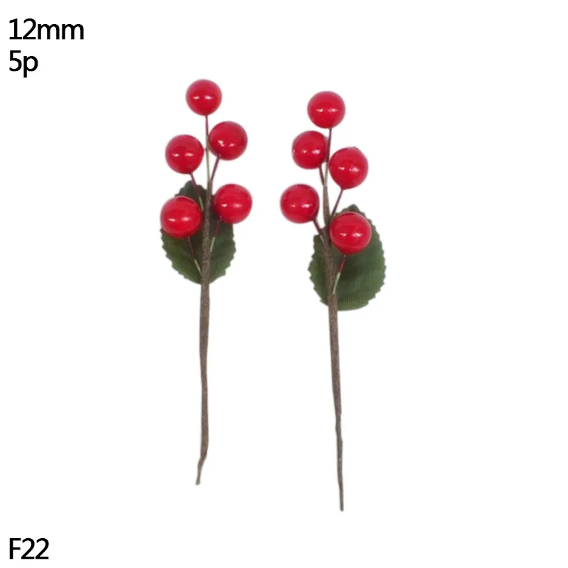Смесь искусственных ягод красный цветок вишня тычинка Берри Набор DIY Подарочная коробка венок Рождество Свадебная вечеринка украшения