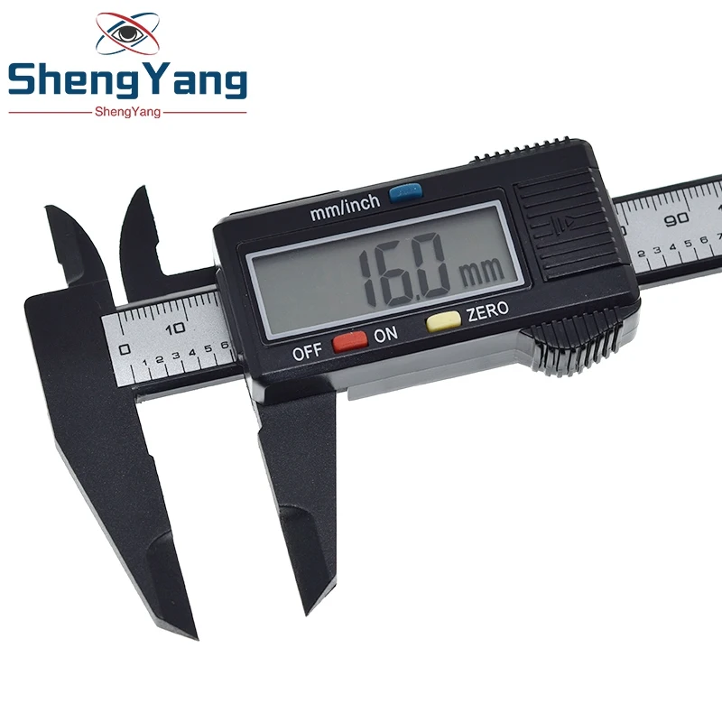 New Arrival 150mm 6 inch LCD Digital Electronic Carbon Fiber Vernier Caliper Gauge Micrometer Measuring Tool | Электронные