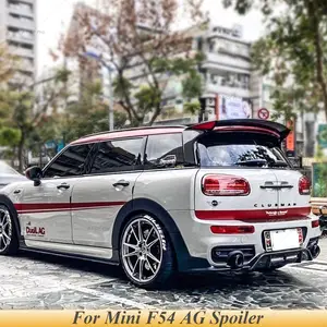 For Mini F54 Clubman Jcw Duell Style Fiber Glass With Carbon/exhaust  Diffuser Trim Body Kit F54 Frp Ag Rearbumper Lip Splitter - Body Kits -  AliExpress