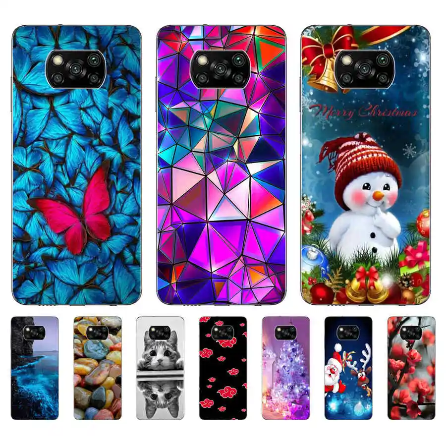 Per Xiaomi Poco X3 Nfc 6.67 'Custodia Cover Per Telefono Custodia Morbida In Silicone Per Poco X3 Custodia Nfc Paraurti In Tpu Per Poco X 3 Nfc