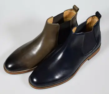 

Stivaletti Chelsea Digel in Pelle Spazzolata con elastico laterale due Colori