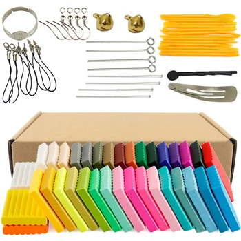 

36 Colors X 20g Oven Baking Polymer Clay Modeling Clay Fluffy Slime Toys Fluffy Slime Box Light Plasticine for Children