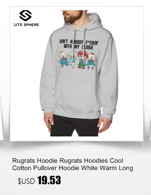 Rugrats худи Green Reptar Rugrats толстовки Красный Длинный пуловер худи мужские повседневные хлопковые уличные теплые толстовки