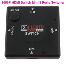 1080P HDMI 1,4 мини коммутатор 3 порта сплиттер 3 входа 1 выход HDMI концентратор Full HD Селектор для PS3 PS4 HDTV xbox DVD STB