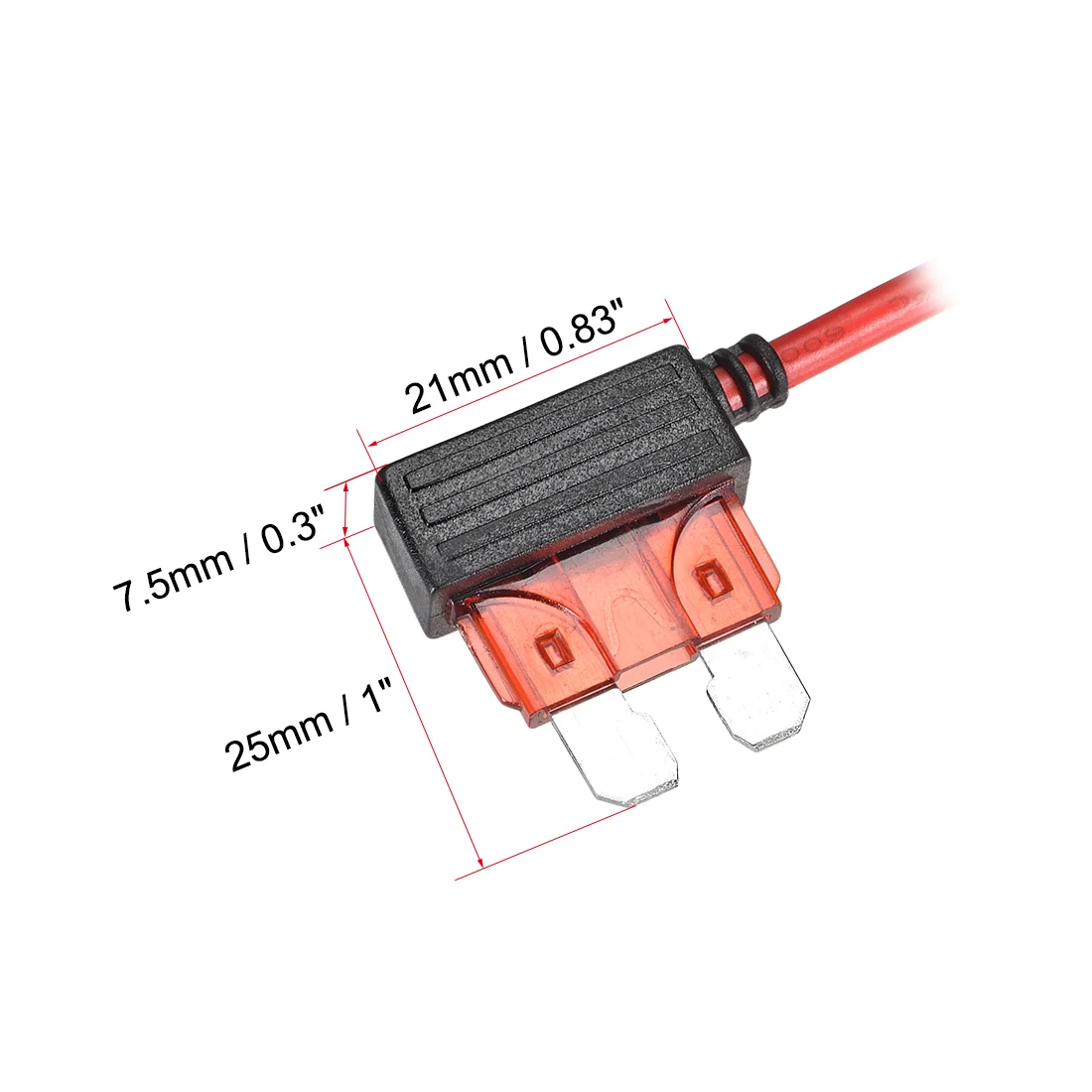 Uxcell 16 AWG Автомобильный Стандарт ATC/ATO держатель предохранителя для защиты автомобильной сигнализации gps автомобильный рекордер от короткого замыкания и перегрузки