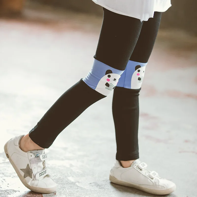 Новинка; модные детские штаны для девочек; спортивные Леггинсы для девочек; брюки-карандаш с рисунком; детские леггинсы; брюки; детские спортивные брюки; верхняя одежда - Цвет: blue
