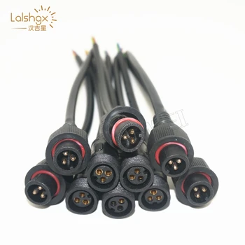 

3 Pin connector Male to Female Waterproof Cable IP68 with 20cm pigtail wire for led modules ws2811 2812b led strip 5/10pairs