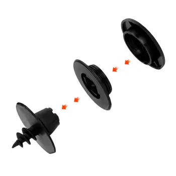 

20pcs Floor Mat Clips Fixing Clamps Floor Holders Premium Black Durable