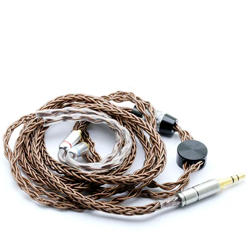 1,2 M 1,0 мм x 8 Core HIFI посеребренный обновленный кабель 3,5/2,5 Разъем MMCX/2Pin разъем для улучшения глубины саундстажа и присутствия - Цвет: RTC1188