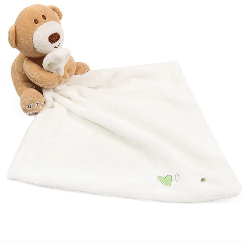 Мягкое мягкое гладкое детское игрушечное одеяло для ванной с милым медведем