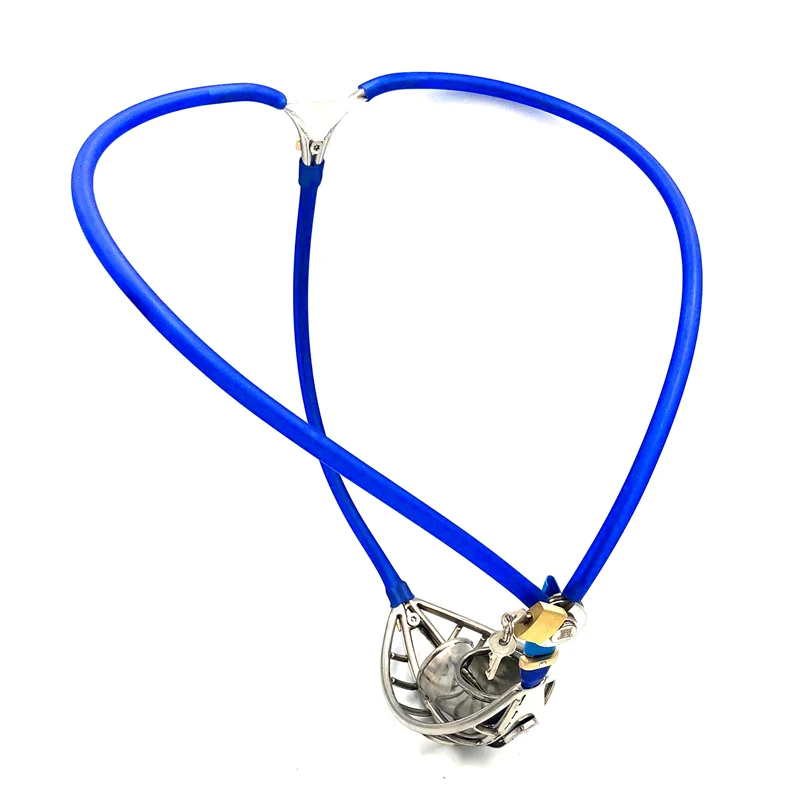 带付盾笼子新款隐形贞操带