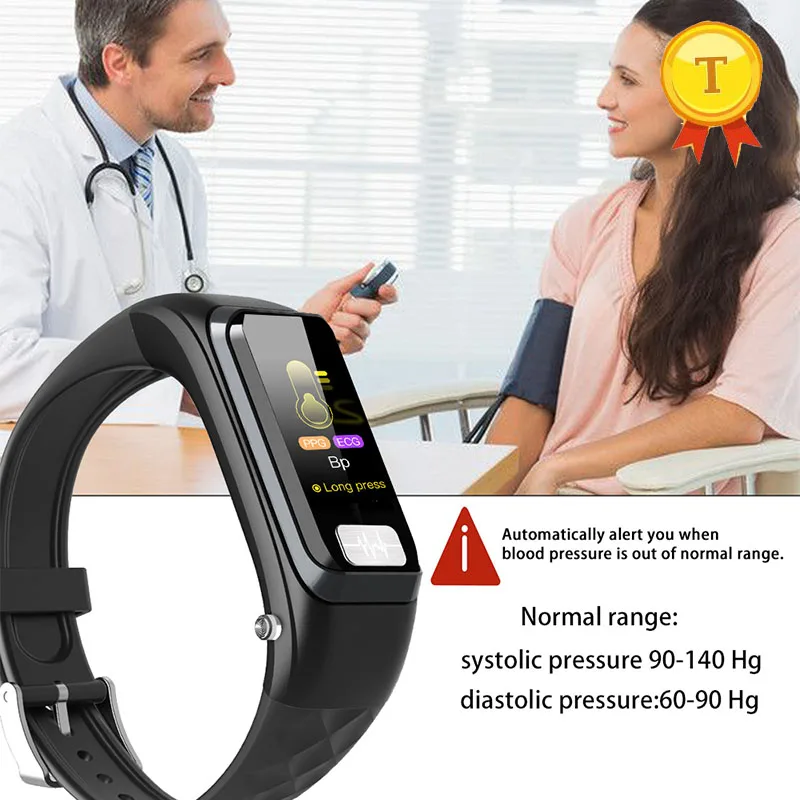 Hd экран bluetooth наушники здоровые спортивные Смарт-часы фитнес-трекер Смарт-часы мужские и женские водонепроницаемые ECG смарт-браслет