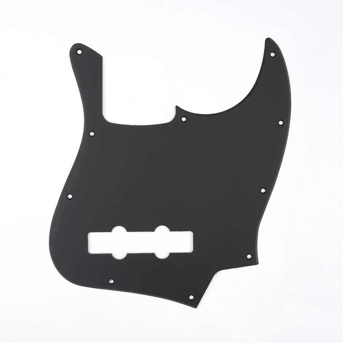 Musiclily 10 отверстий J бас Накладка для Fender американский/мексиканский сделано Стандартный джаз бас, 1Ply матовый черный