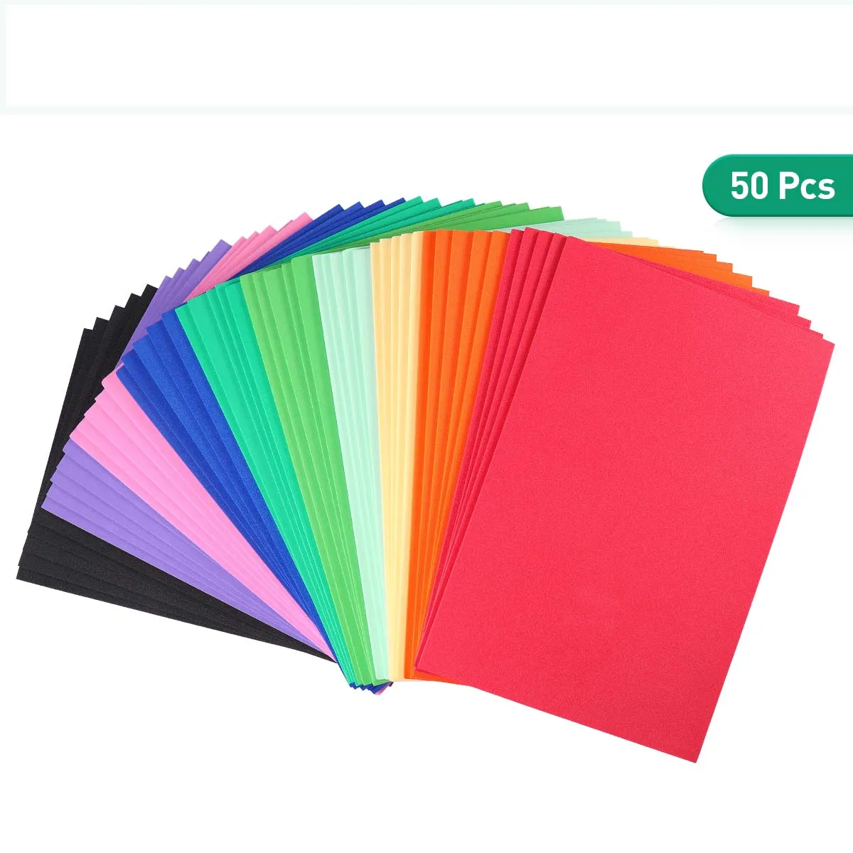 50pcs Sponge Foam Paper EVA Craft Foam Sheets 16k Handicraft